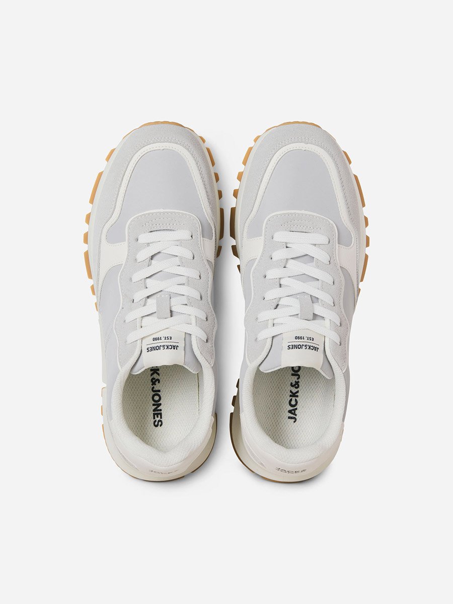 Panelled Lace-Up Casual Sneakers