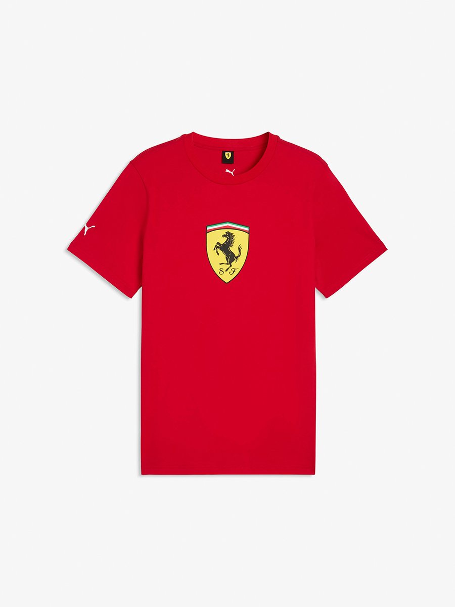 Men Ferrari Colored Shield T-Shirt