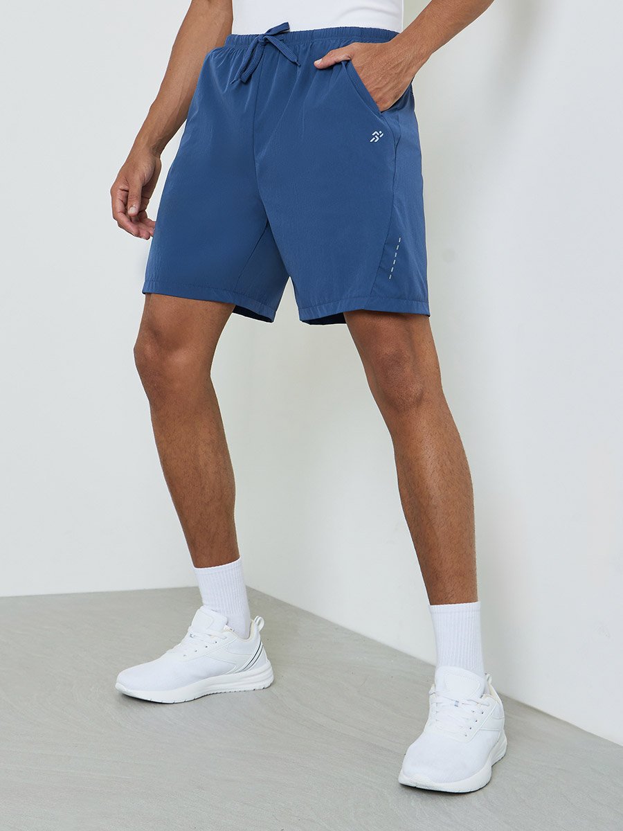 Men Panelled Nylon Training Shorts