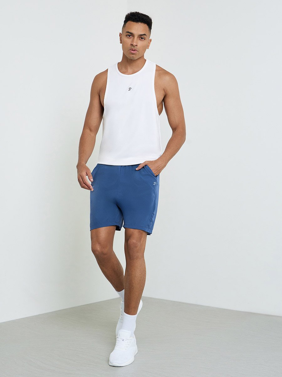 Men Panelled Nylon Training Shorts