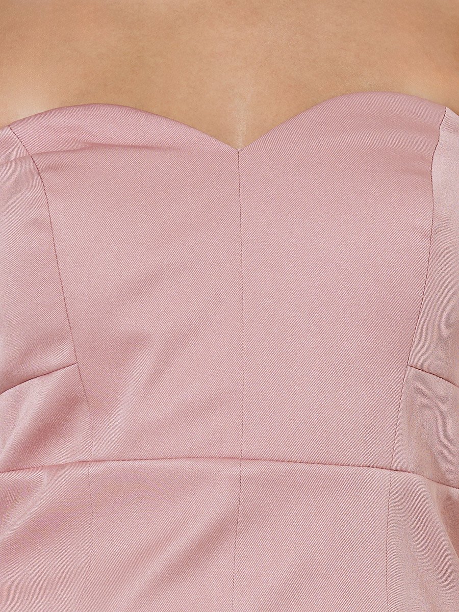 Light Pink Sweetheart Bandeau Top