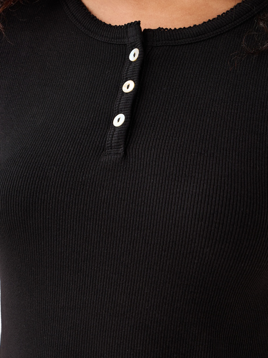 T-Shirt with Ribbed Texture