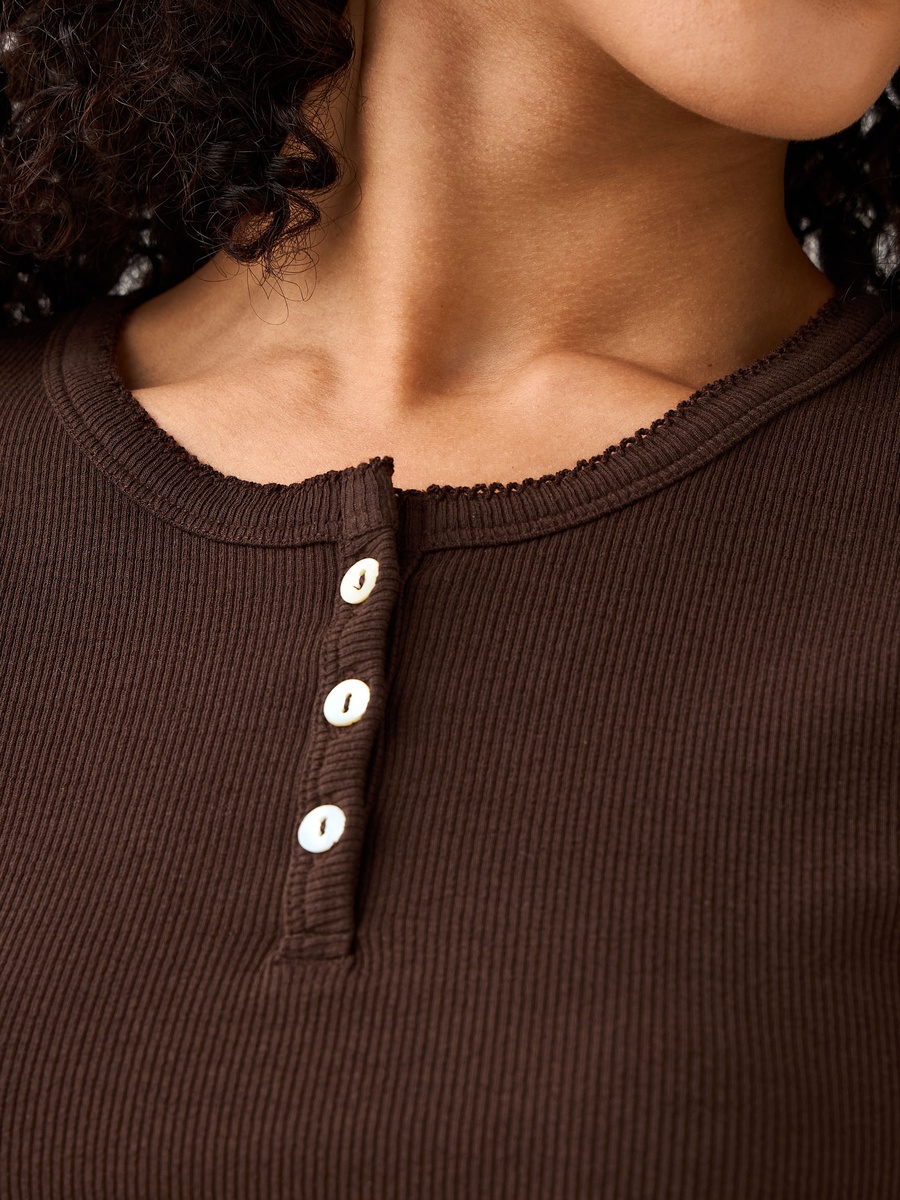 T-Shirt with Ribbed Texture