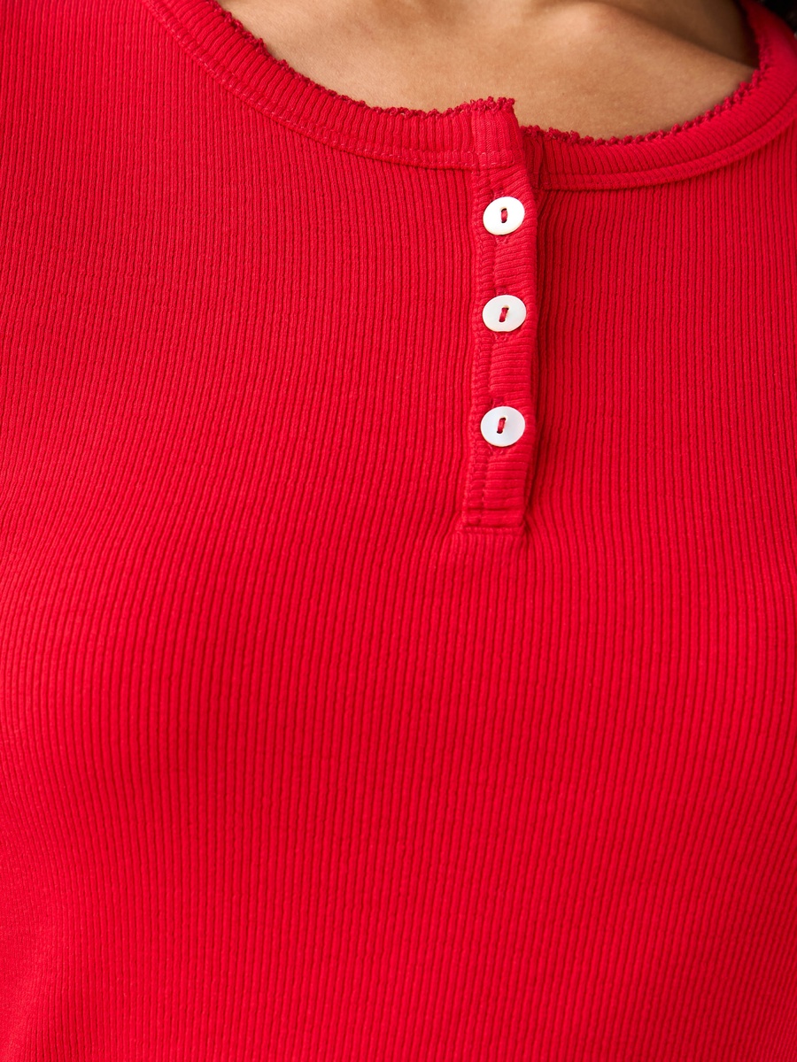 T-Shirt with Ribbed Texture
