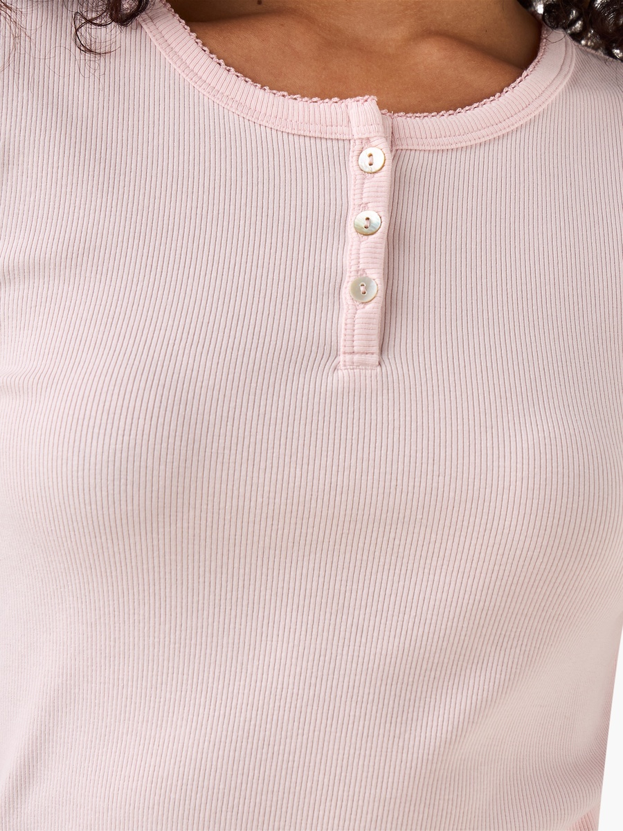 T-Shirt with Ribbed Texture