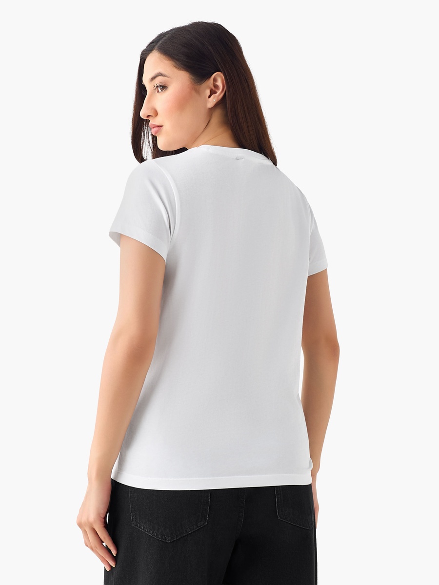 Regular Fit Cotton T-Shirt with Print