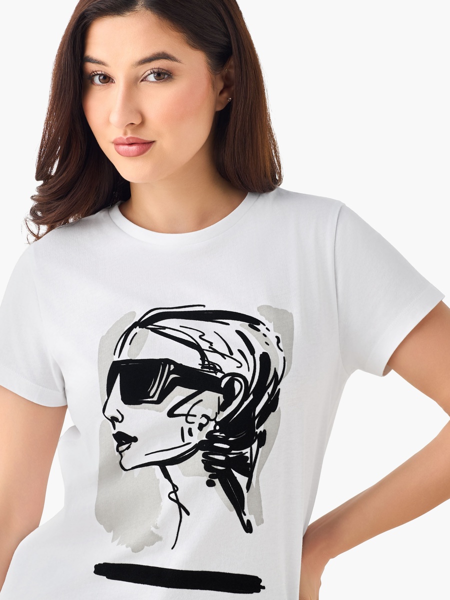 Regular Fit Cotton T-Shirt with Print