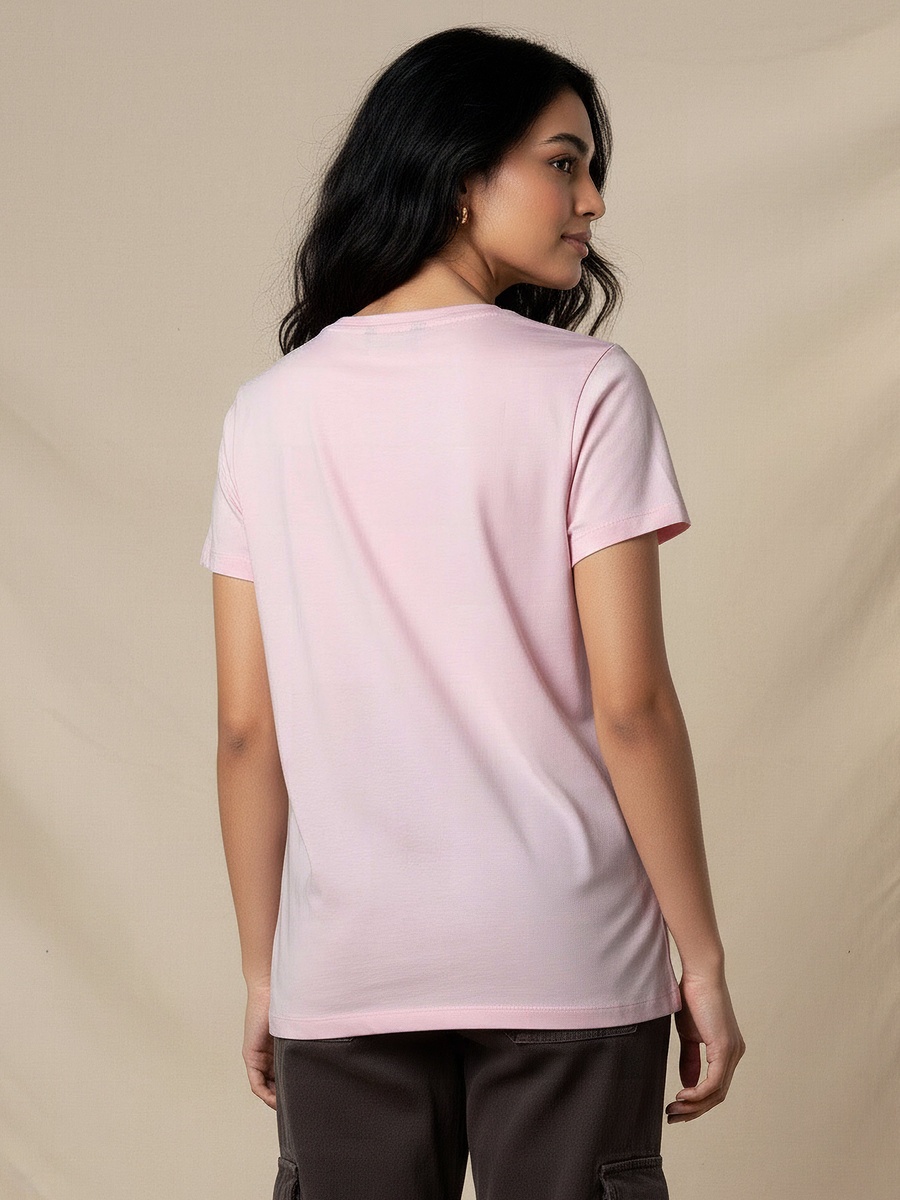 Regular Fit Cotton T-Shirt with Embellishments