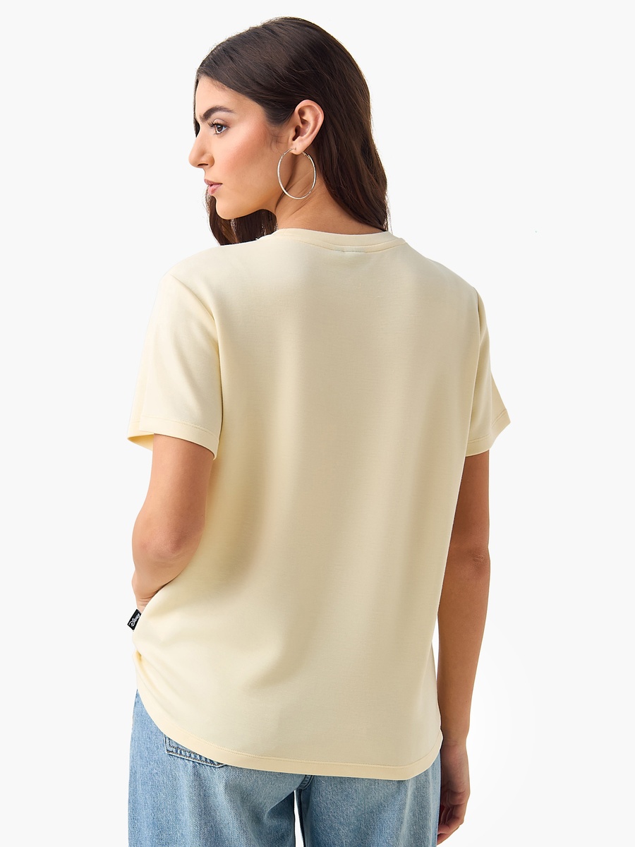 T-Shirt with Embossed Mickey Mouse