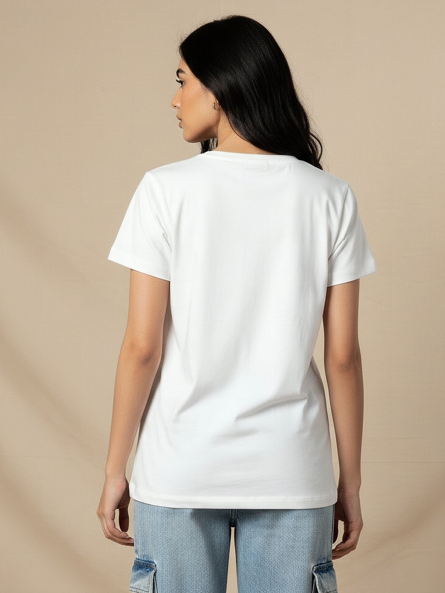 Cotton T-Shirt with Graphic Print