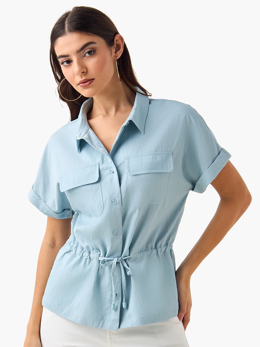 Utility Top with Tie-Up Detail