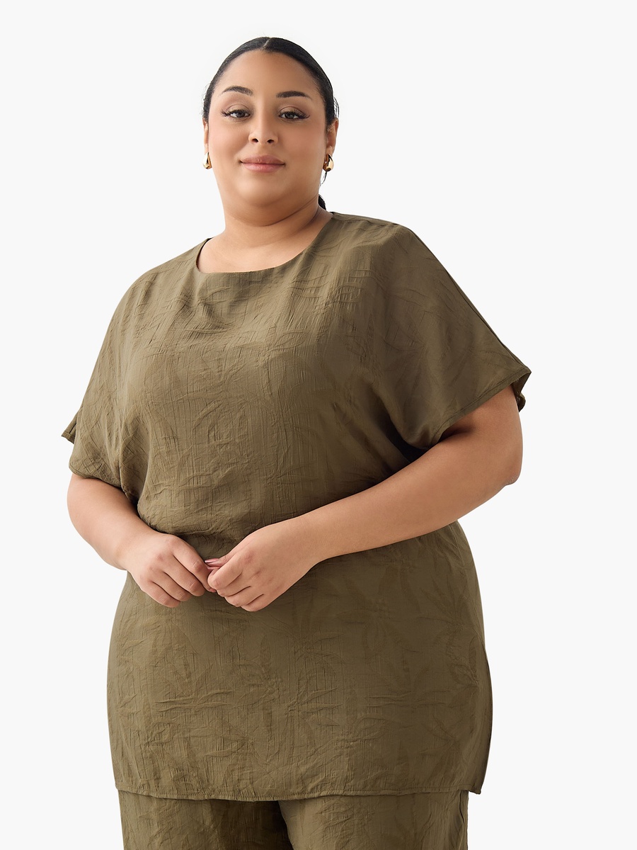 Floral Jacquard Top