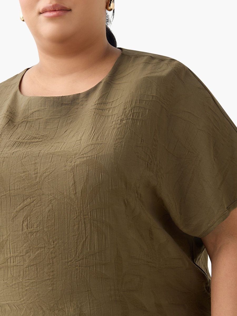 Floral Jacquard Top