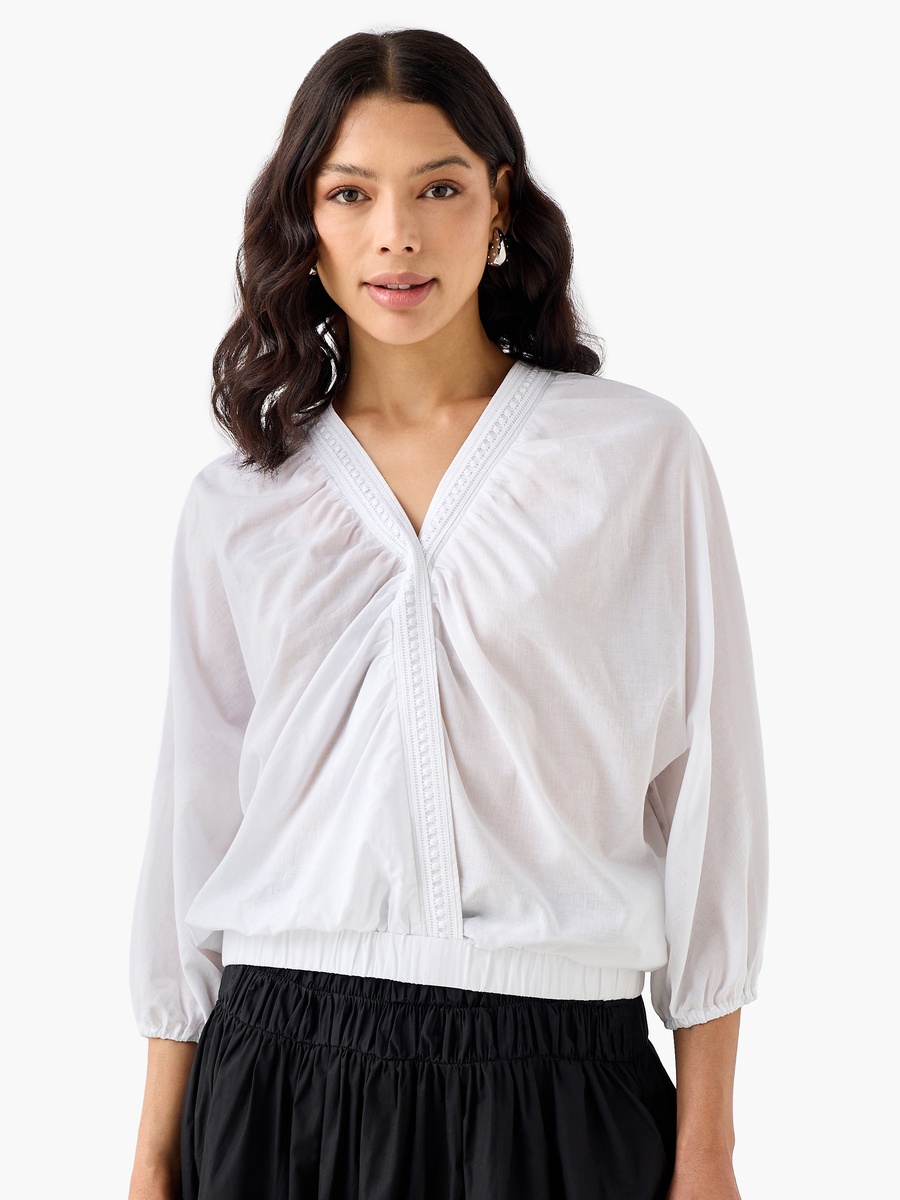 Cotton Top with V Neck