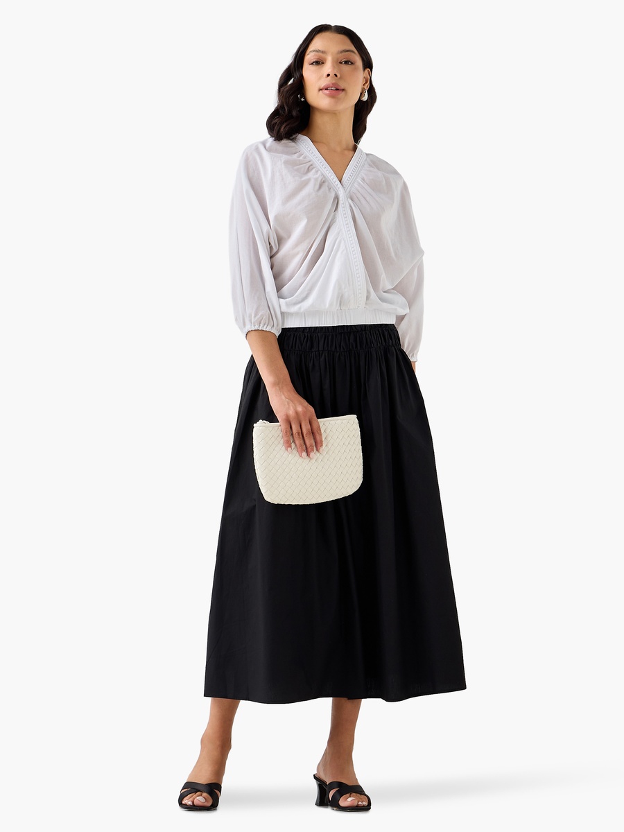 Cotton Top with V Neck