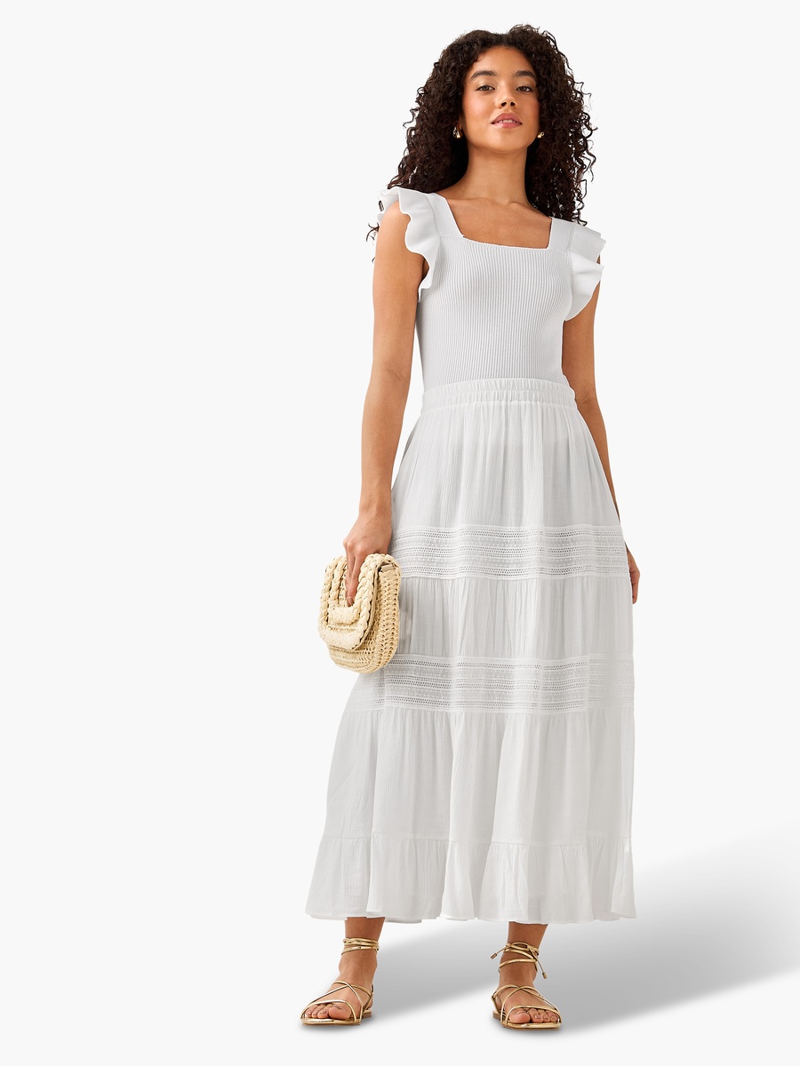 Maxi Skirt with Tiered Design