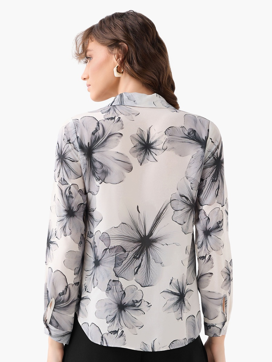 Relaxed Fit Shirt with Floral Print