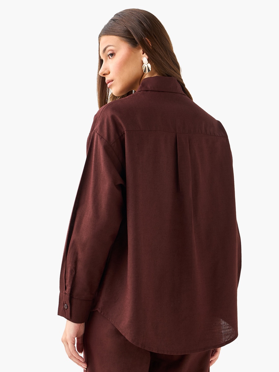 Shirt with Floral Embroidery and Embellishment
