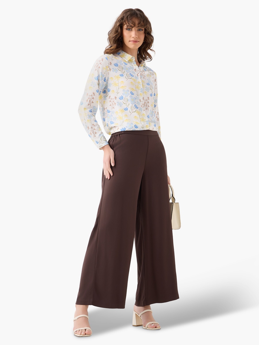 Viscose Shirt with Floral Print