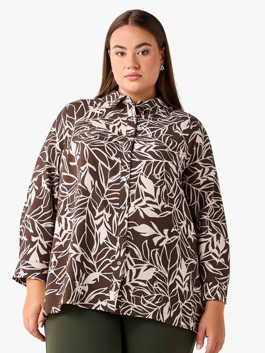 Relaxed Fit Viscose Printed Shirt