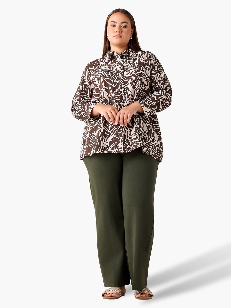 Relaxed Fit Viscose Printed Shirt