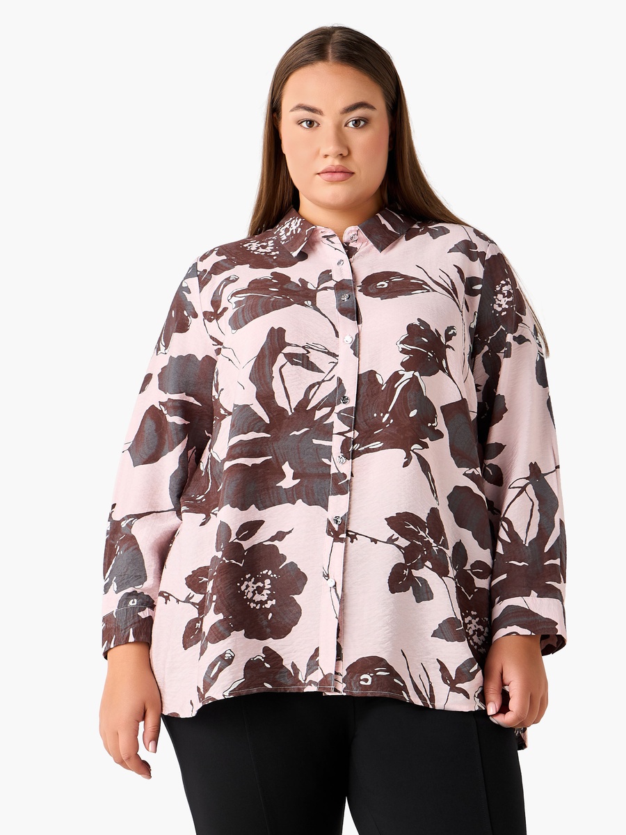 Relaxed Fit Viscose Printed Shirt