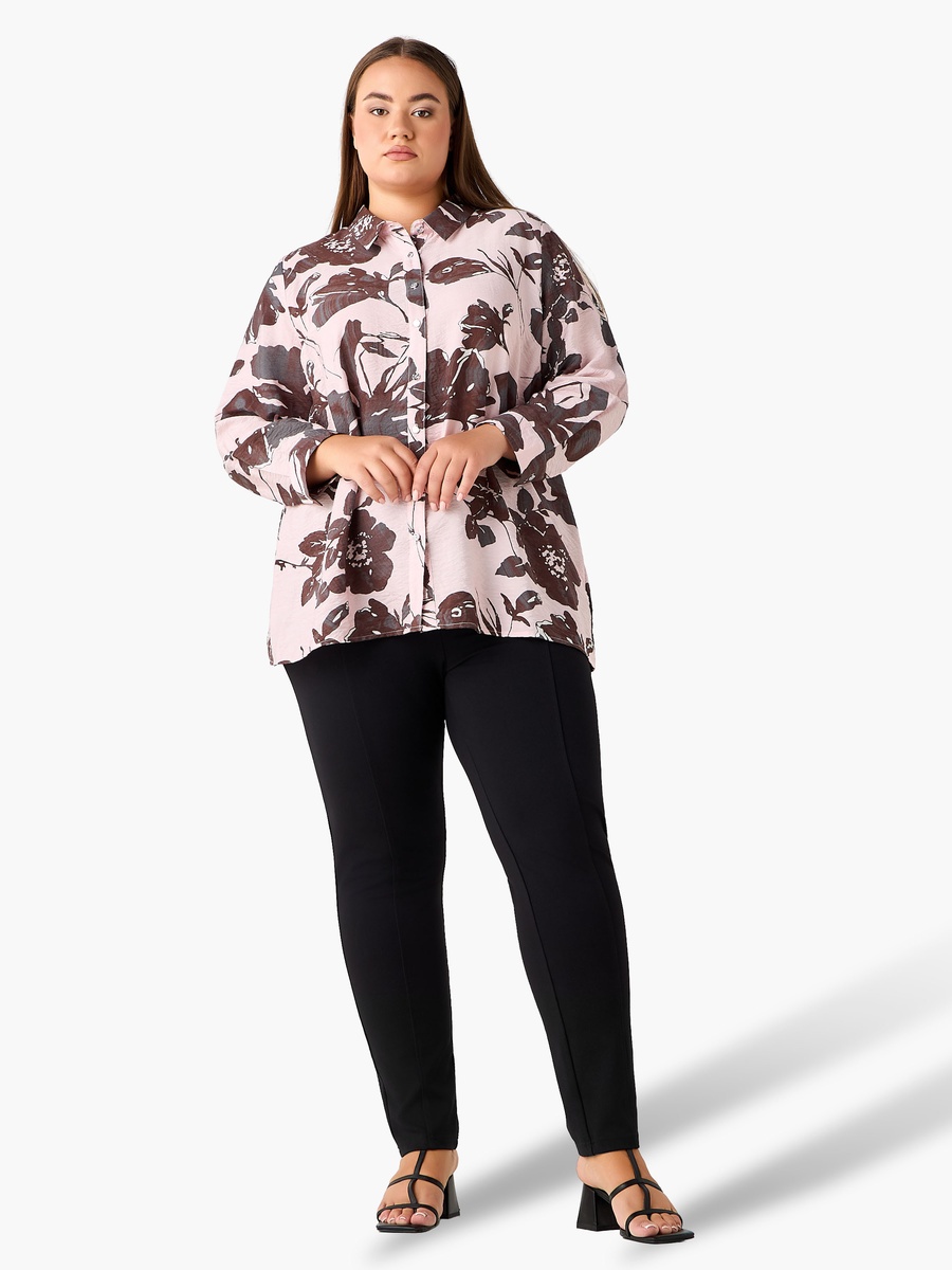 Relaxed Fit Viscose Printed Shirt
