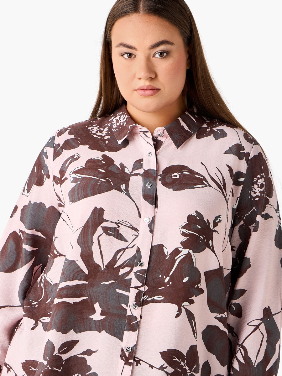 Relaxed Fit Viscose Printed Shirt