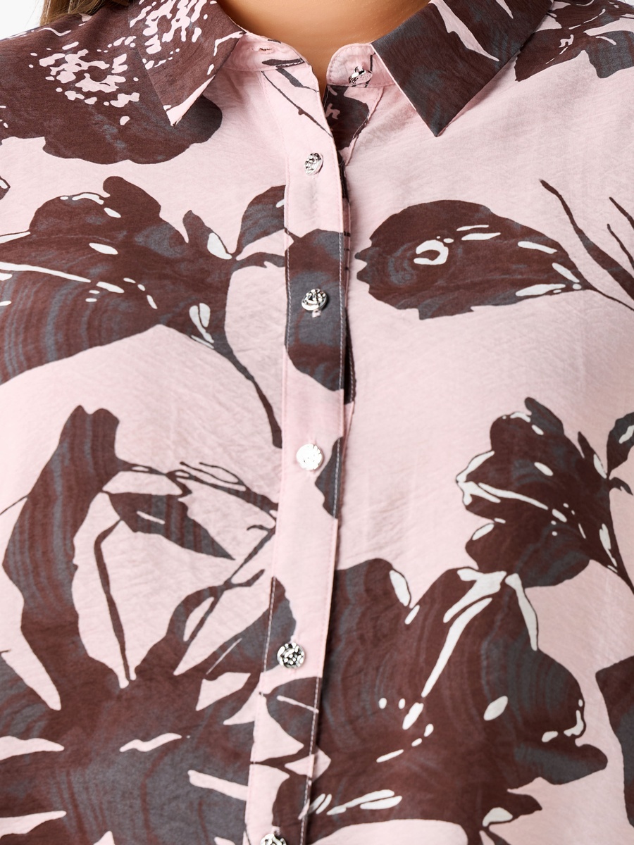 Relaxed Fit Viscose Printed Shirt