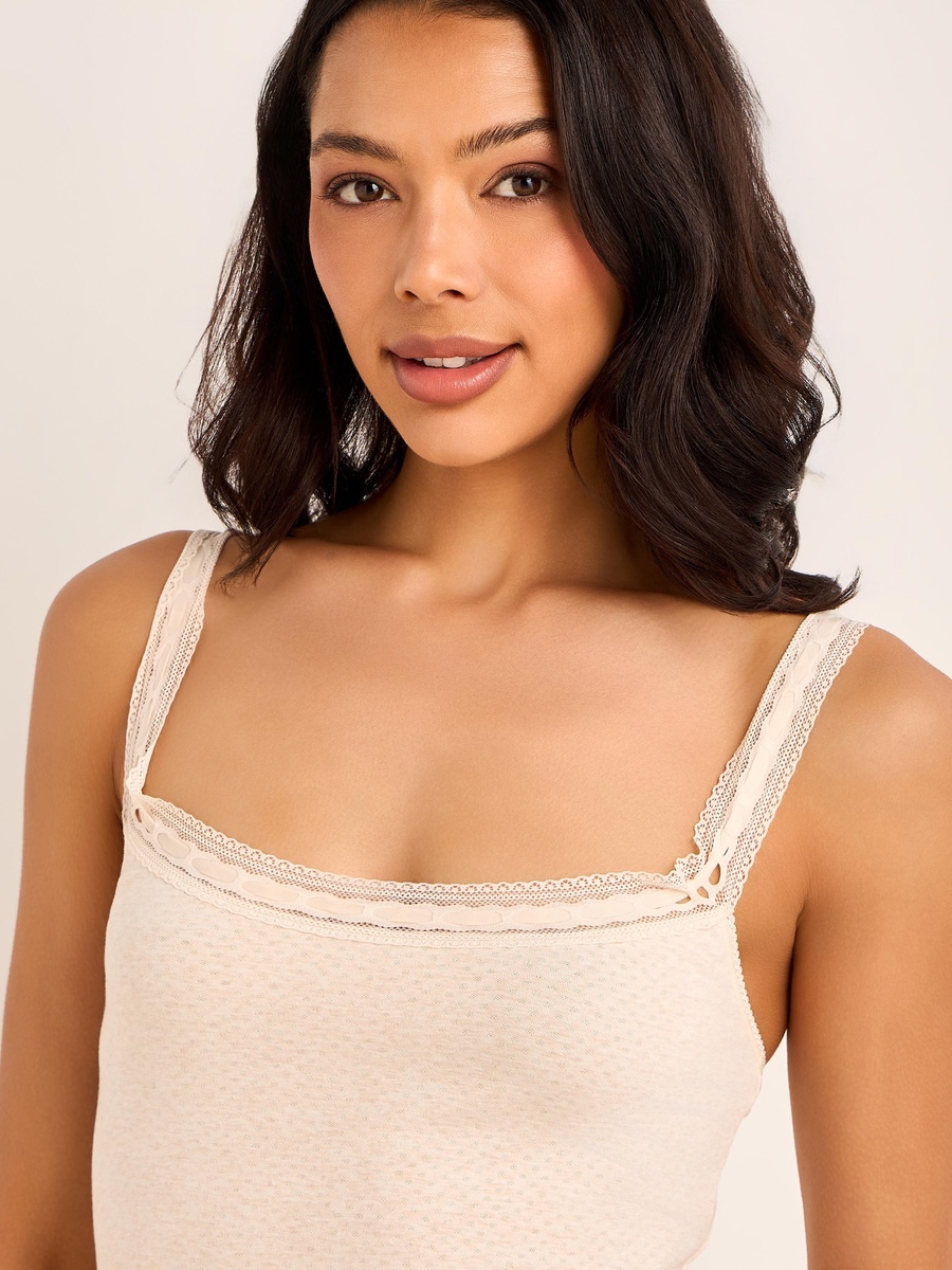Shaping Camisole with Lace Trim