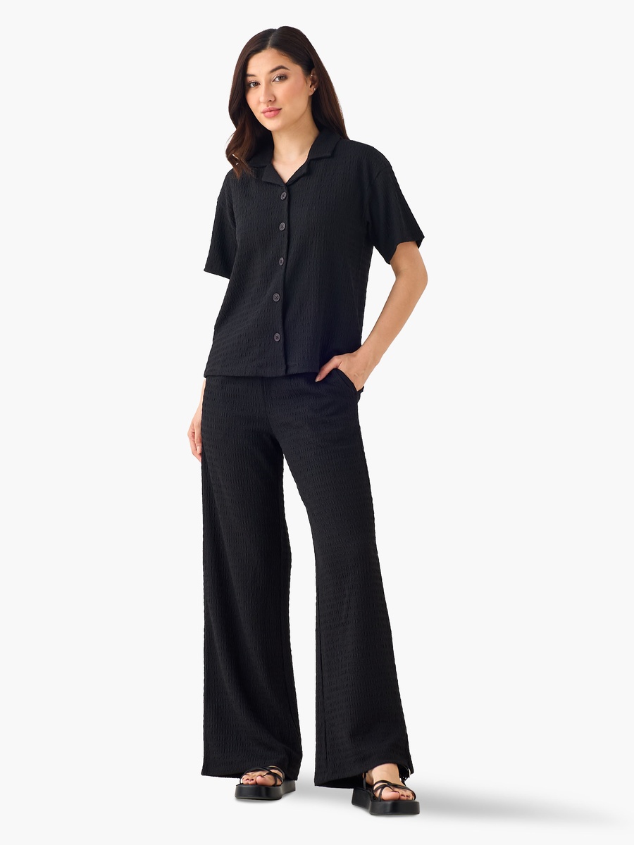 Mid-Rise Wide Leg Pants