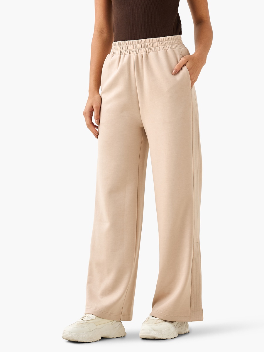 Mid-Rise Wide Leg Pants with Pockets