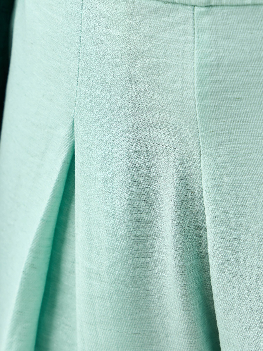 Wide Leg Solid Pleated Pants