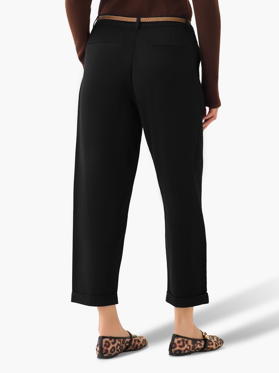 Relaxed Fit High Waist Chino Pants