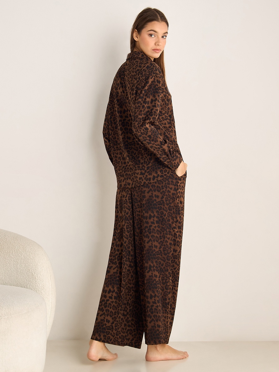 Button-Down Shirt and Pyjama Set