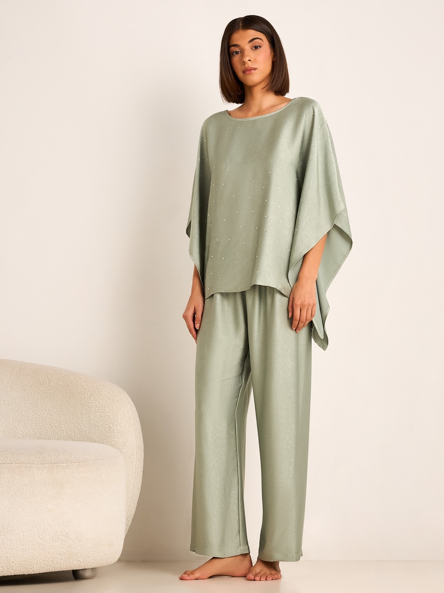 Pyjama Set with Kaftan Top and Pants