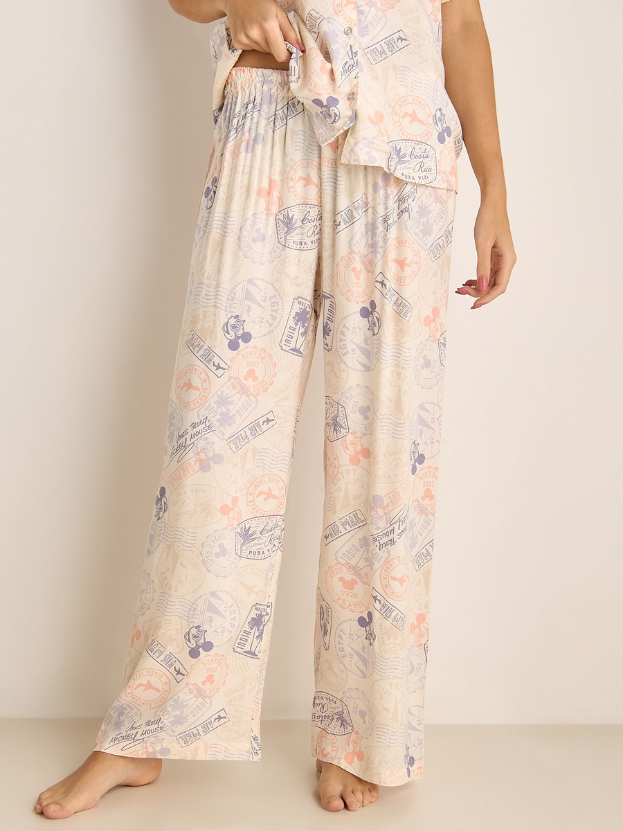 Viscose Pyjama Set with Shirt and Pants