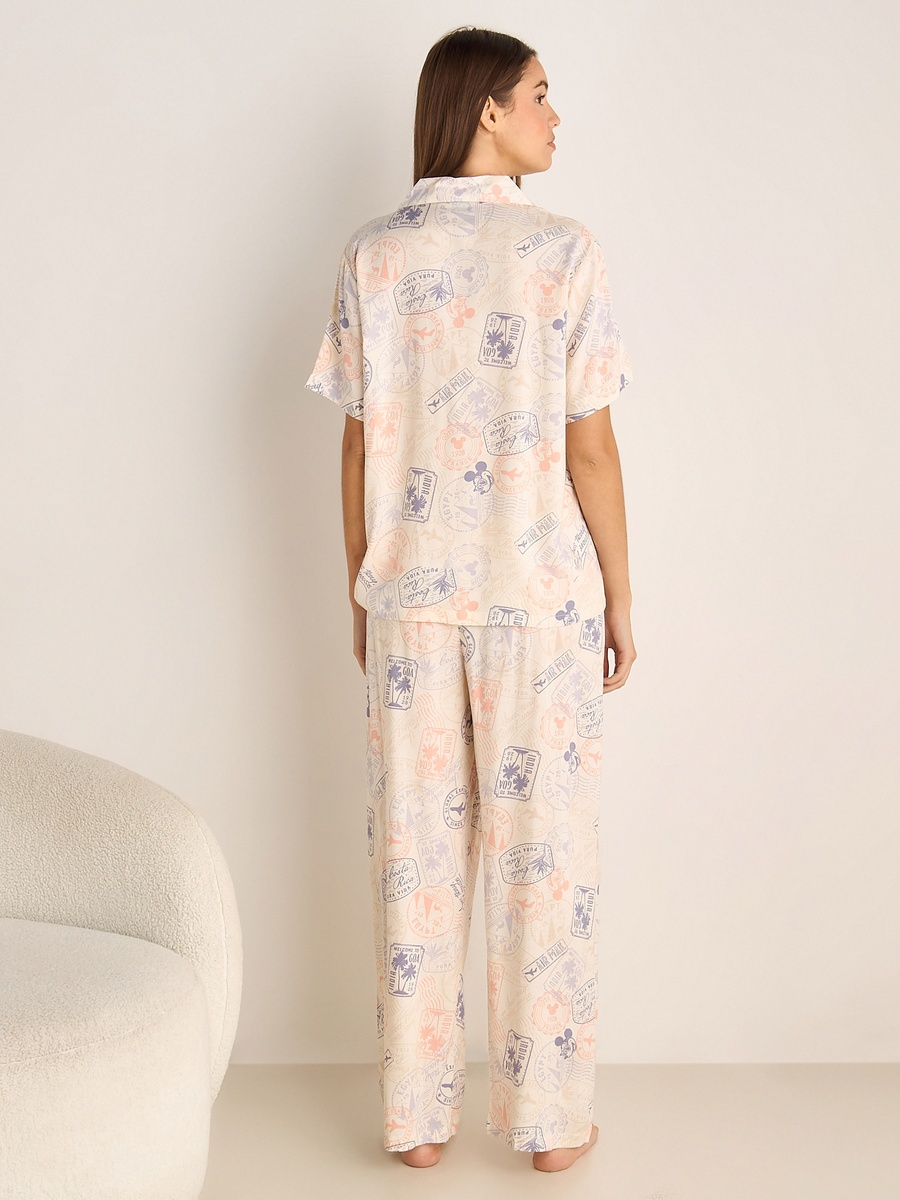 Viscose Pyjama Set with Shirt and Pants