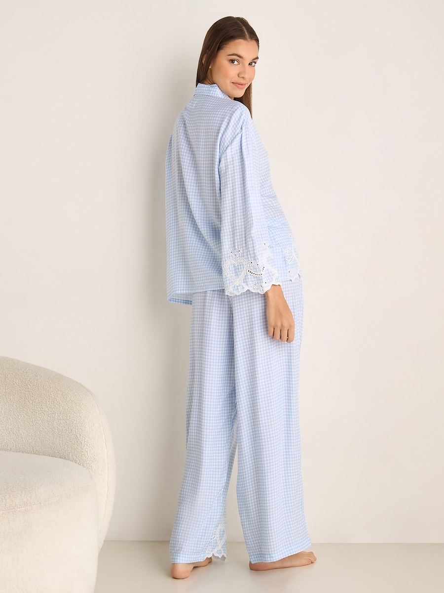Viscose Pyjama Set with Shirt and Pants