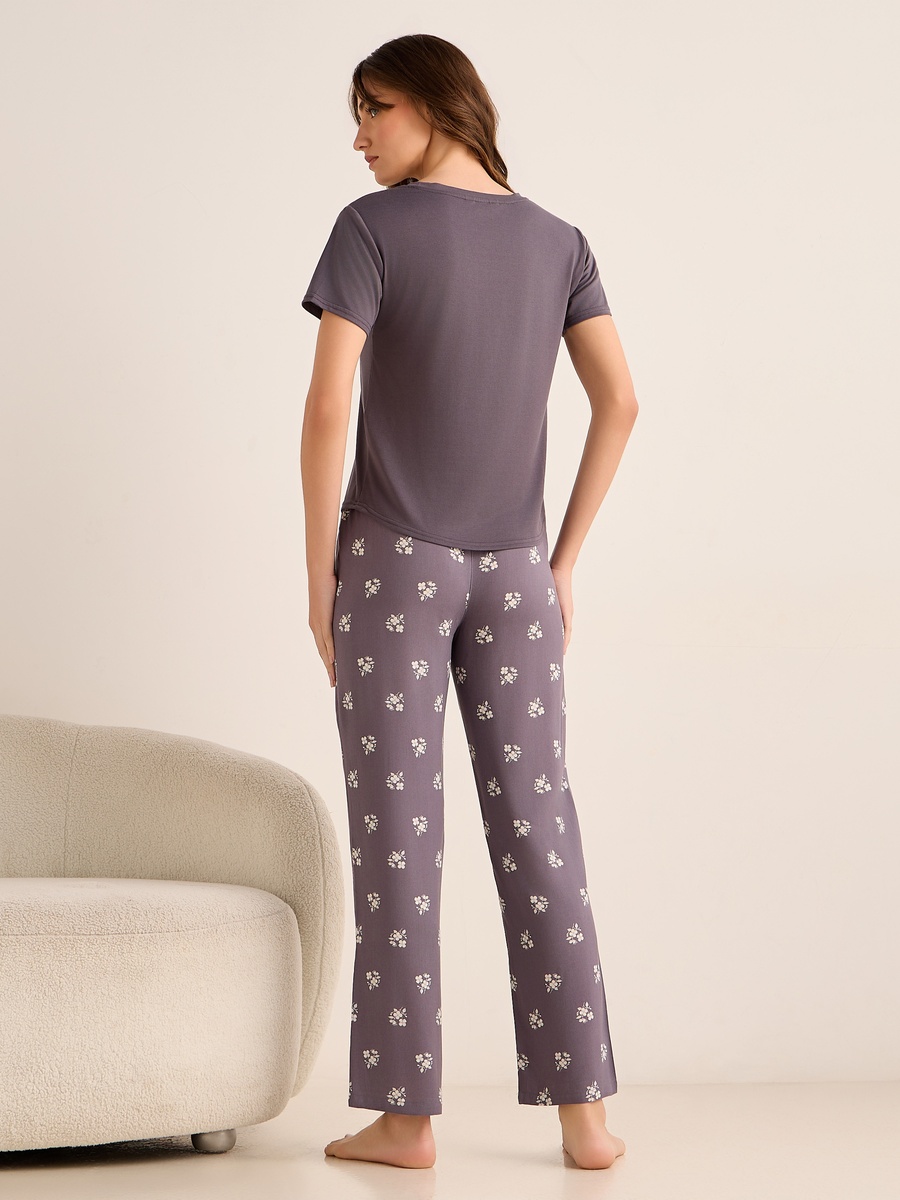 Viscose Pyjama Set with Top and Pants