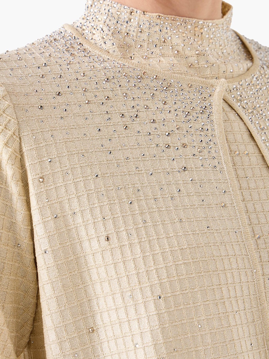 Embellished Round Neck Shrug