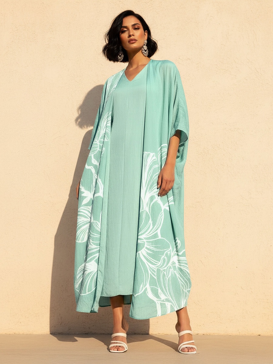 a line dress with shrug A-Line Midi and Floral Print For Default Category at Saudi Metallic Glitter Featuring a bold avant Size:US 16W B233071U Gorgeous A-line Stretch