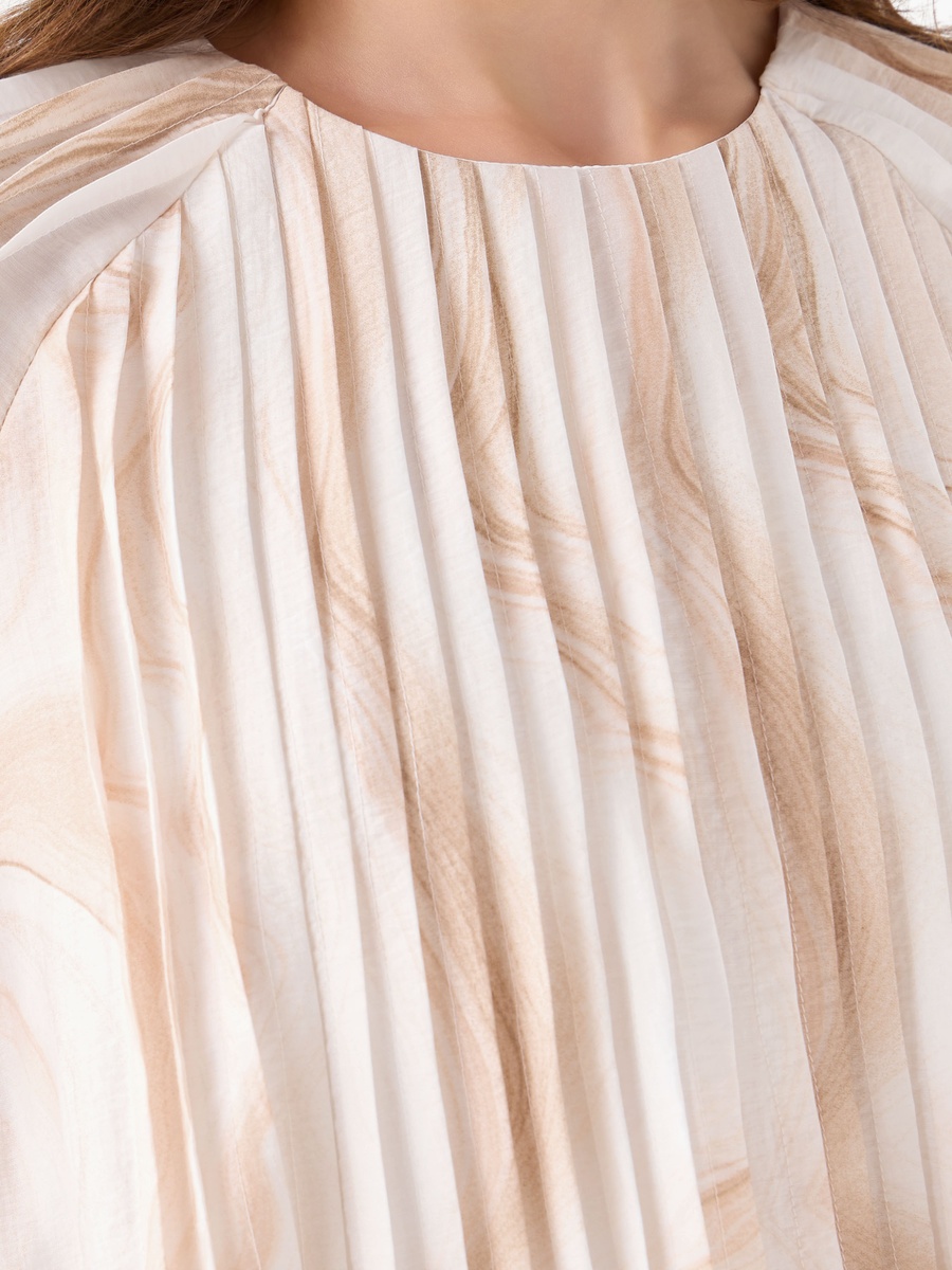 A-Line Midi Dress with Pintuck Detail
