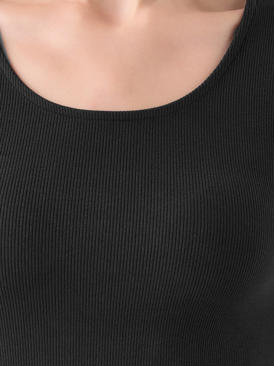 A-Line Midi Dress with Ribbed Texture