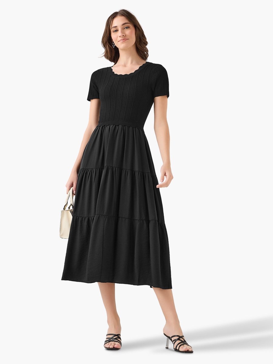 Tiered Midi Dress