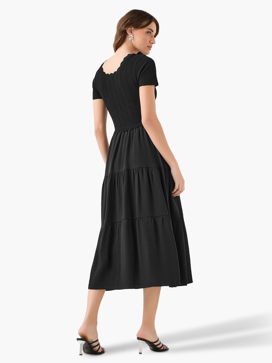 Tiered Midi Dress
