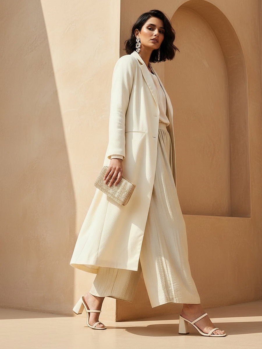 Longline Coat with Pocket