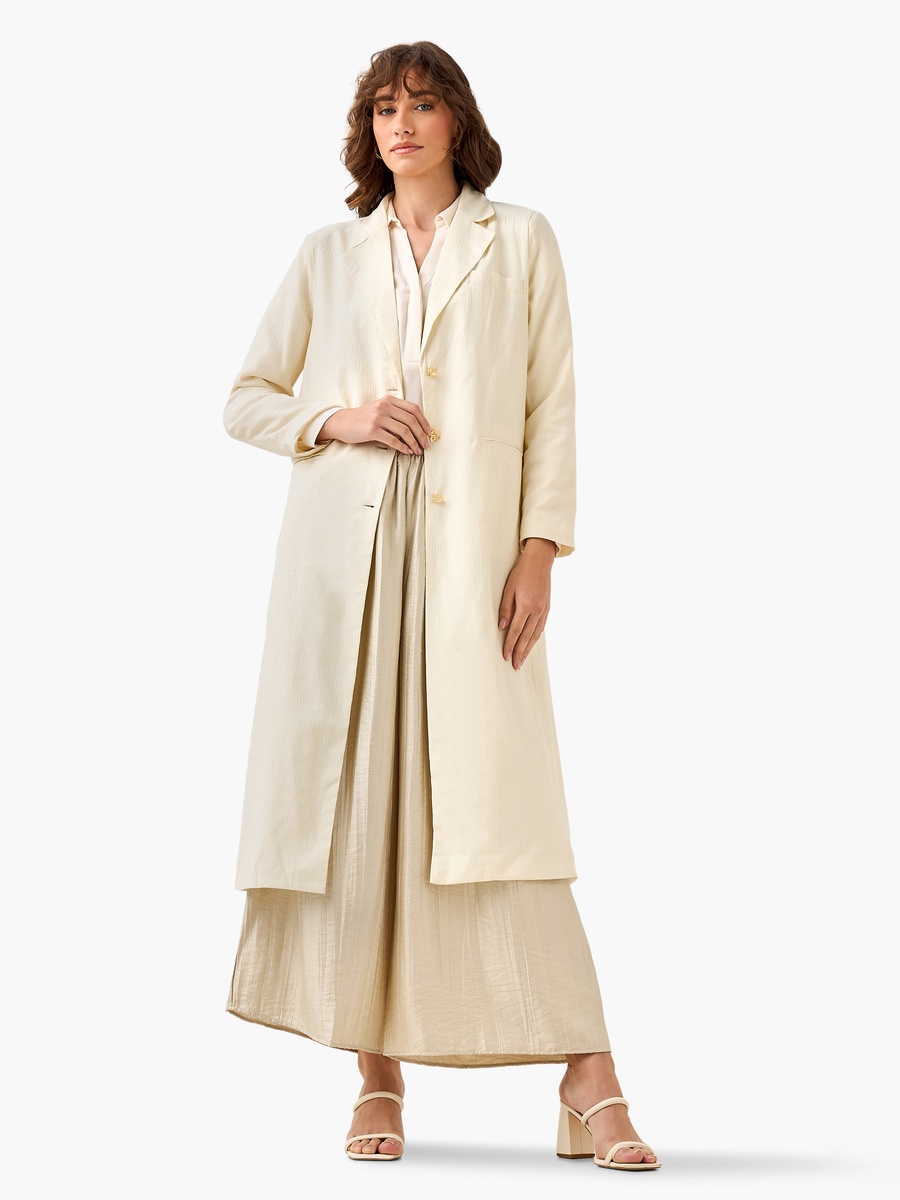 Longline Coat with Pocket