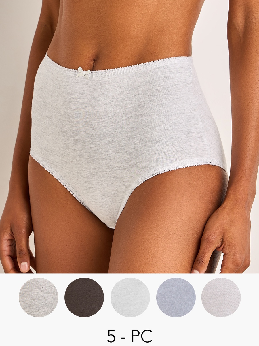 Set of 5 - Full Briefs with Bow Detail