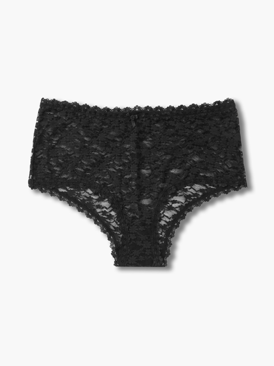 High Waist Full Briefs with Bow Accent